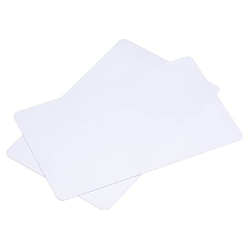 MECCANIXITY Blanko-PVC-Karten für Ausweisdrucker, Grafikqualität, Weiß, CR80, 10 mm (CR8010), 100 Stück von MECCANIXITY