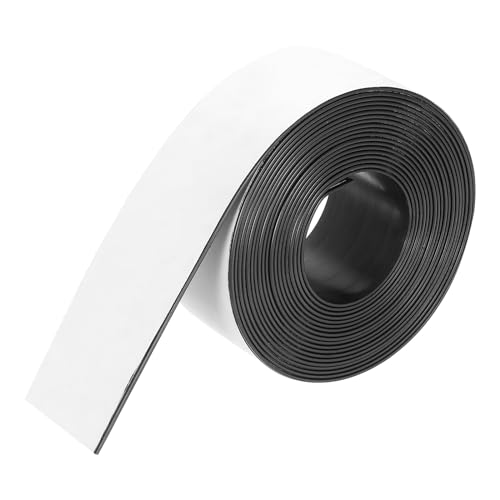 MECCANIXITY Magnetstreifen, selbstklebend, für Whiteboards, Kühlschrank und Bastelarbeiten, 4,5 m x 31,3 cm Breite x 0,6 cm Dicke von MECCANIXITY