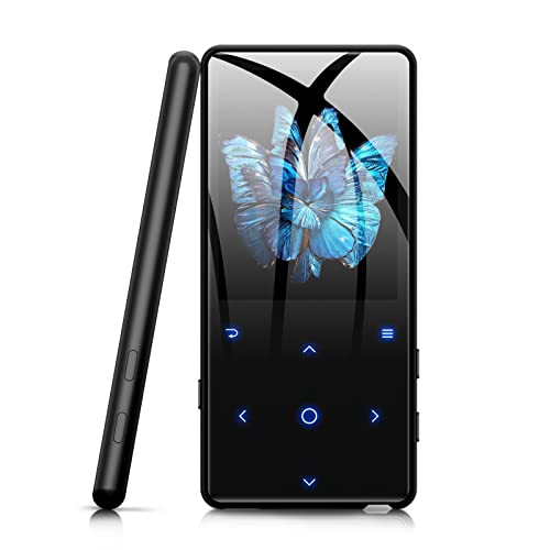 MECHEN MP3 Player Bluetooth 5.0, 32GB 2,4 Zoll TFT-Farbbildschirm Touchtaste mit Lautsprecher FM Radio USB C Tragbarer Musik Player, Max.128GB Externer Speicher von MECHEN