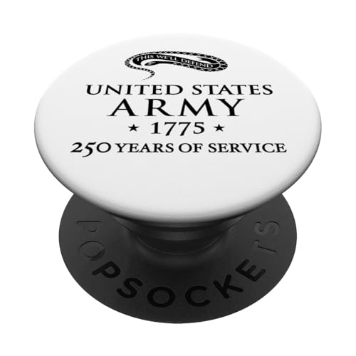 250 Dienstjahre der US-Armee 1775 PopSockets Klebender PopGrip von MEDALS OF AMERICA EST. 1976