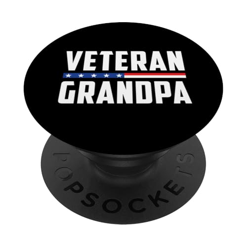 Amerikanische Flagge Veteran Opa PopSockets Klebender PopGrip Amerikanische Flagge Veteran Opa PopSockets Klebender PopGrip von MEDALS OF AMERICA EST. 1976