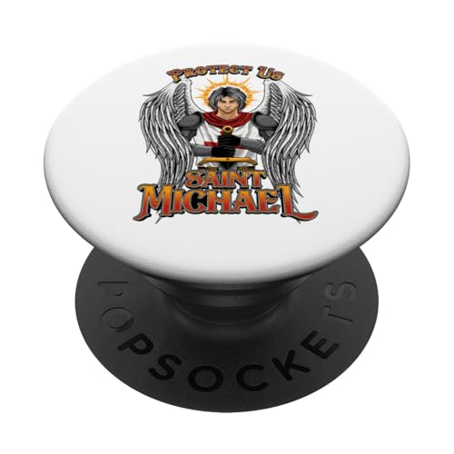 Beschütze uns, Heiliger Michael PopSockets Klebender PopGrip Beschütze uns, Heiliger Michael PopSockets Klebender PopGrip von MEDALS OF AMERICA EST. 1976
