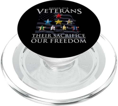 Ehre unsere Veteranen, ihr Opfer, unsere Freiheit. PopSockets PopGrip für MagSafe Ehre unsere Veteranen, ihr Opfer, unsere Freiheit. PopSockets PopGrip für MagSafe von MEDALS OF AMERICA EST. 1976