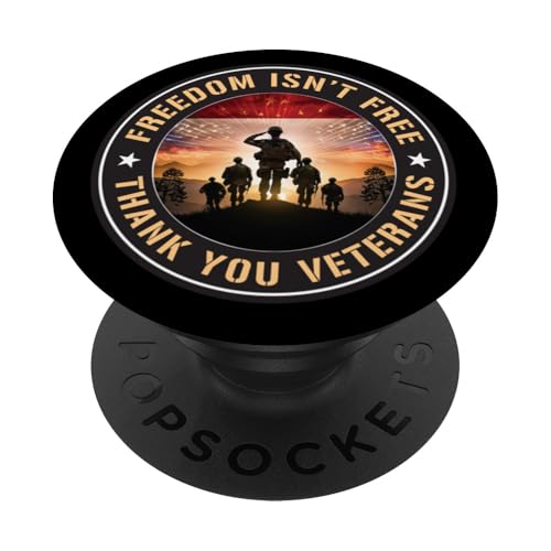 Freiheit ist nicht umsonst — Danke Veteranen PopSockets Klebender PopGrip Freiheit ist nicht umsonst — Danke Veteranen PopSockets Klebender PopGrip von MEDALS OF AMERICA EST. 1976