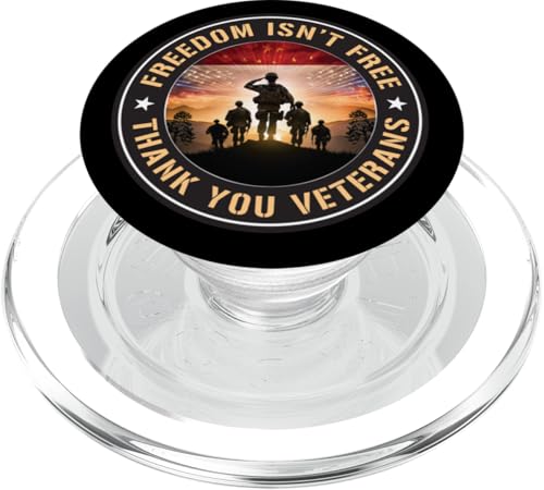 Freiheit ist nicht umsonst — Danke Veteranen PopSockets PopGrip für MagSafe von MEDALS OF AMERICA EST. 1976