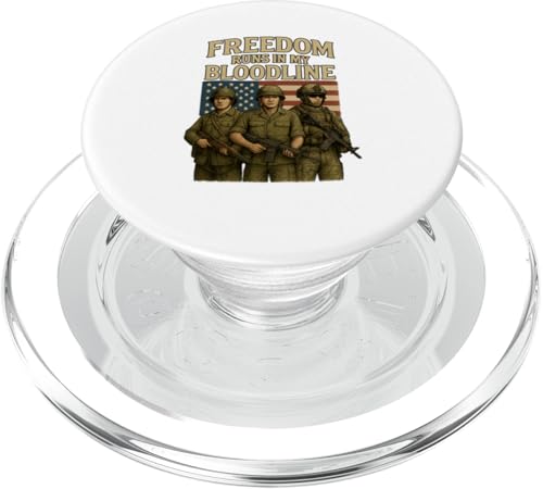 Freiheit liegt in meiner Blutlinie PopSockets PopGrip für MagSafe von MEDALS OF AMERICA EST. 1976