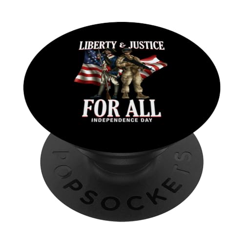 Freiheit und Gerechtigkeit für alle PopSockets Klebender PopGrip Freiheit und Gerechtigkeit für alle PopSockets Klebender PopGrip von MEDALS OF AMERICA EST. 1976