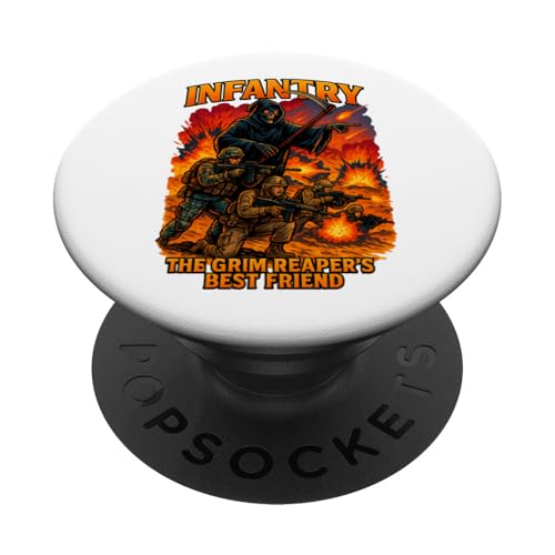 Infanterie The Grim Reaper's Best Friend PopSockets Klebender PopGrip Infanterie The Grim Reaper's Best Friend PopSockets Klebender PopGrip von MEDALS OF AMERICA EST. 1976