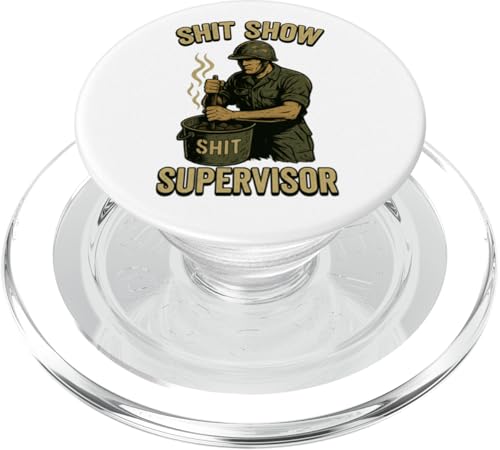 Leiter der Scheißshow, Vintage-Design PopSockets PopGrip für MagSafe von MEDALS OF AMERICA EST. 1976