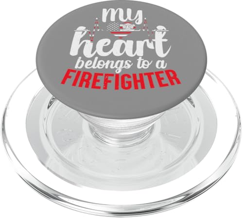 Mein Herz gehört einem Feuerwehrmann PopSockets PopGrip für MagSafe von MEDALS OF AMERICA EST. 1976