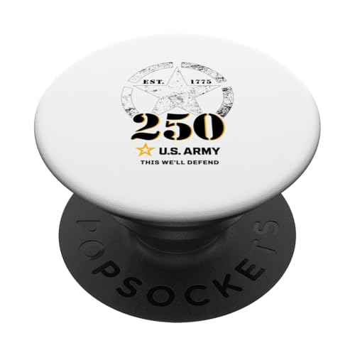 Offizieller 250. Geburtstag der US-Armee, "This We'll Defend" PopSockets Klebender PopGrip Offizieller 250. Geburtstag der US-Armee, "This We'll Defend" PopSockets Klebender PopGrip von MEDALS OF AMERICA EST. 1976