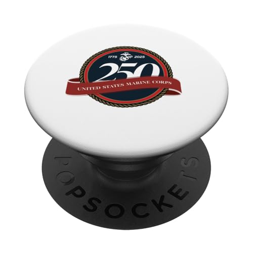 Siegel zum 250. Geburtstag des United States Marine Corps PopSockets Klebender PopGrip von MEDALS OF AMERICA EST. 1976