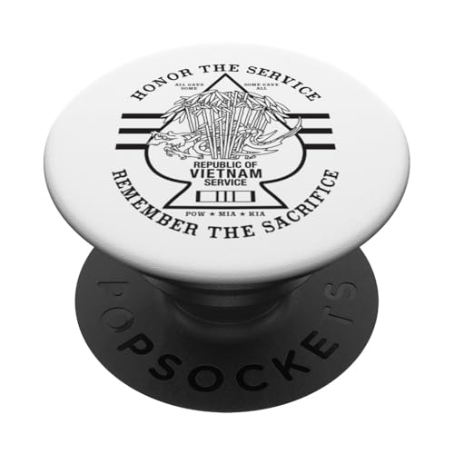 Vietnam Honor The Service Spade PopSockets Klebender PopGrip von MEDALS OF AMERICA EST. 1976