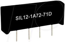 SIL 7271-DHR 5V - Reedrelais, SIL, 5 V, 1 Schließer, 0,5 A, mit Diode von MEDER