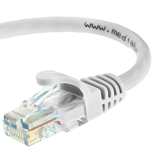 Mediabridge 31-199-05B Ethernet-Kabel (Cat6/5e/5, 550 MHz, 10 Gbps, RJ45-Kabel) weiß 10FT von MEDIABRIDGE