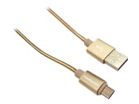 MEDIACOM M-USB Aluminium Gold Kabel von MEDIACOM