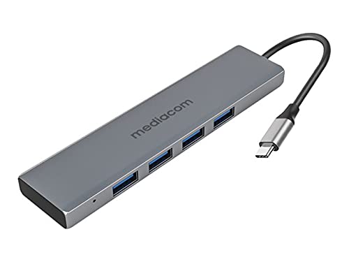 MEDIACOM MD-C301 - Hub - 4 x SuperSpeed USB 3.0 - desktop von MEDIACOM