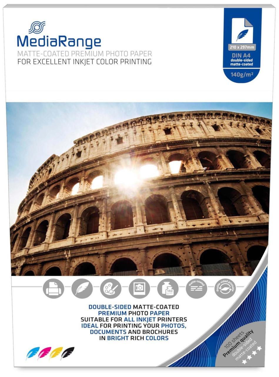 MediaRange Fotopapier MRINK111 DIN A4 matt 140 g/m² MediaRange Fotopapier MRINK111 DIN A4 matt 140 g/m² von MEDIARANGE