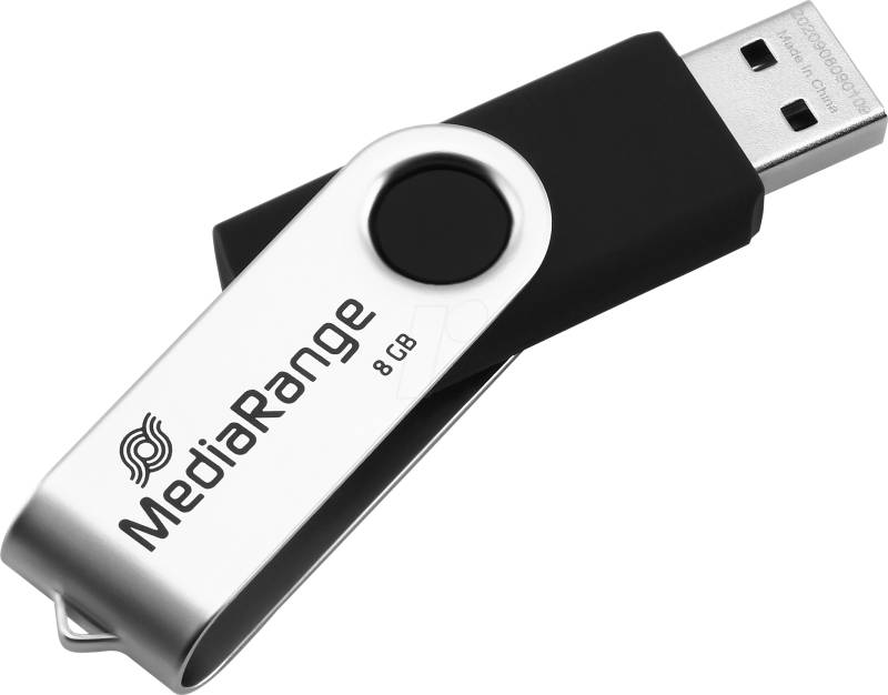 MR 908 - USB-Stick, USB 2.0, 8 GB, Swivel von MEDIARANGE