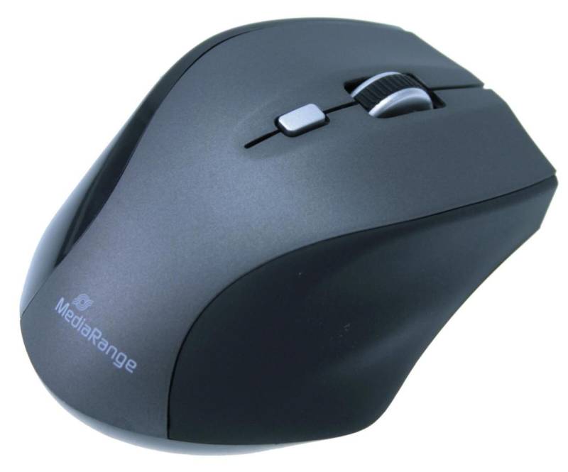 MediaRange MROS203 Maus kabellos schwarz, grau von MEDIARANGE