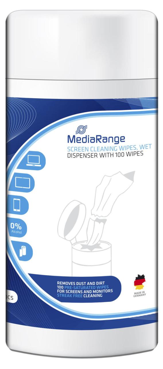 MediaRange Bildschirm-Reinigungstücher 1-lagig MediaRange Bildschirm-Reinigungstücher 1-lagig von MEDIARANGE