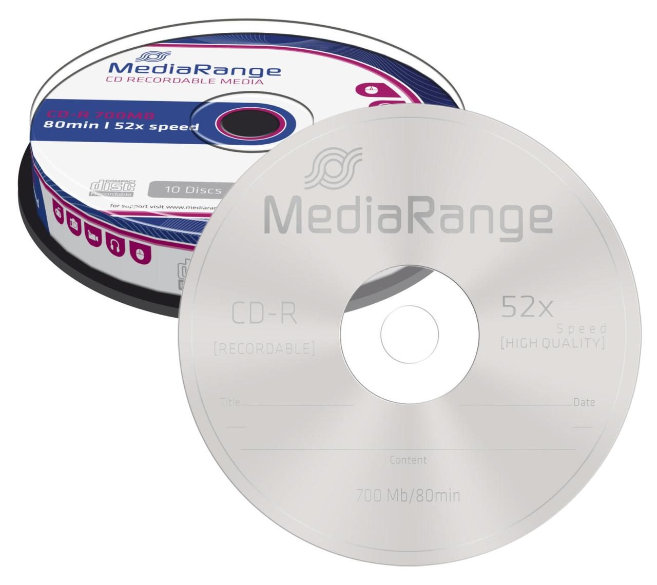 MediaRange CD-R 10er Spindel Spindel von MEDIARANGE