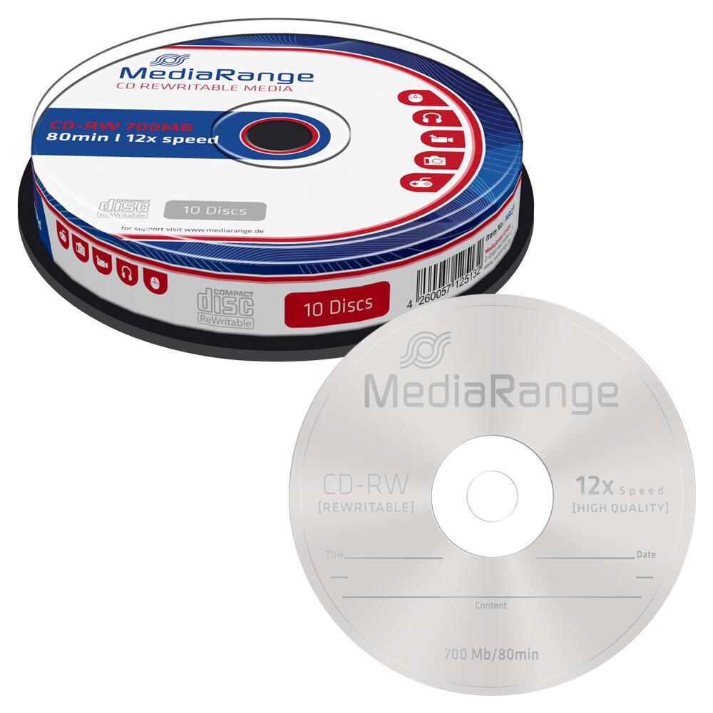 MediaRange CD-RW 10er Spindel Spindel von MEDIARANGE