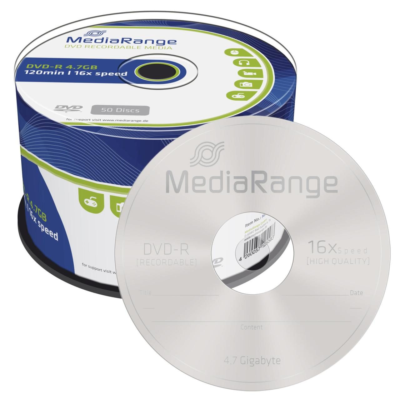 MediaRange DVD-R 50er Spindel Spindel von MEDIARANGE