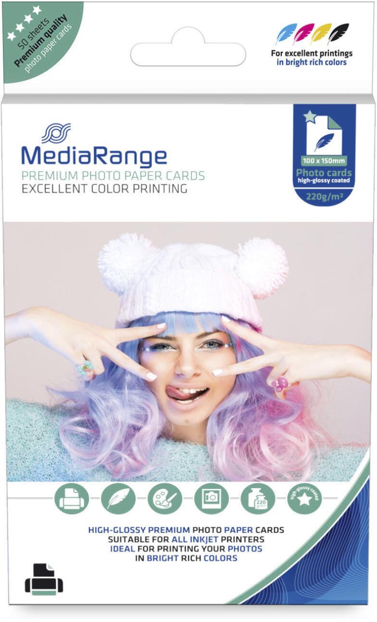 MediaRange Fotopapier Inkjet 10,0 x 15,0 cm hochglänzend 220 g/m² MediaRange Fotopapier Inkjet 10,0 x 15,0 cm hochglänzend 220 g/m² von MEDIARANGE