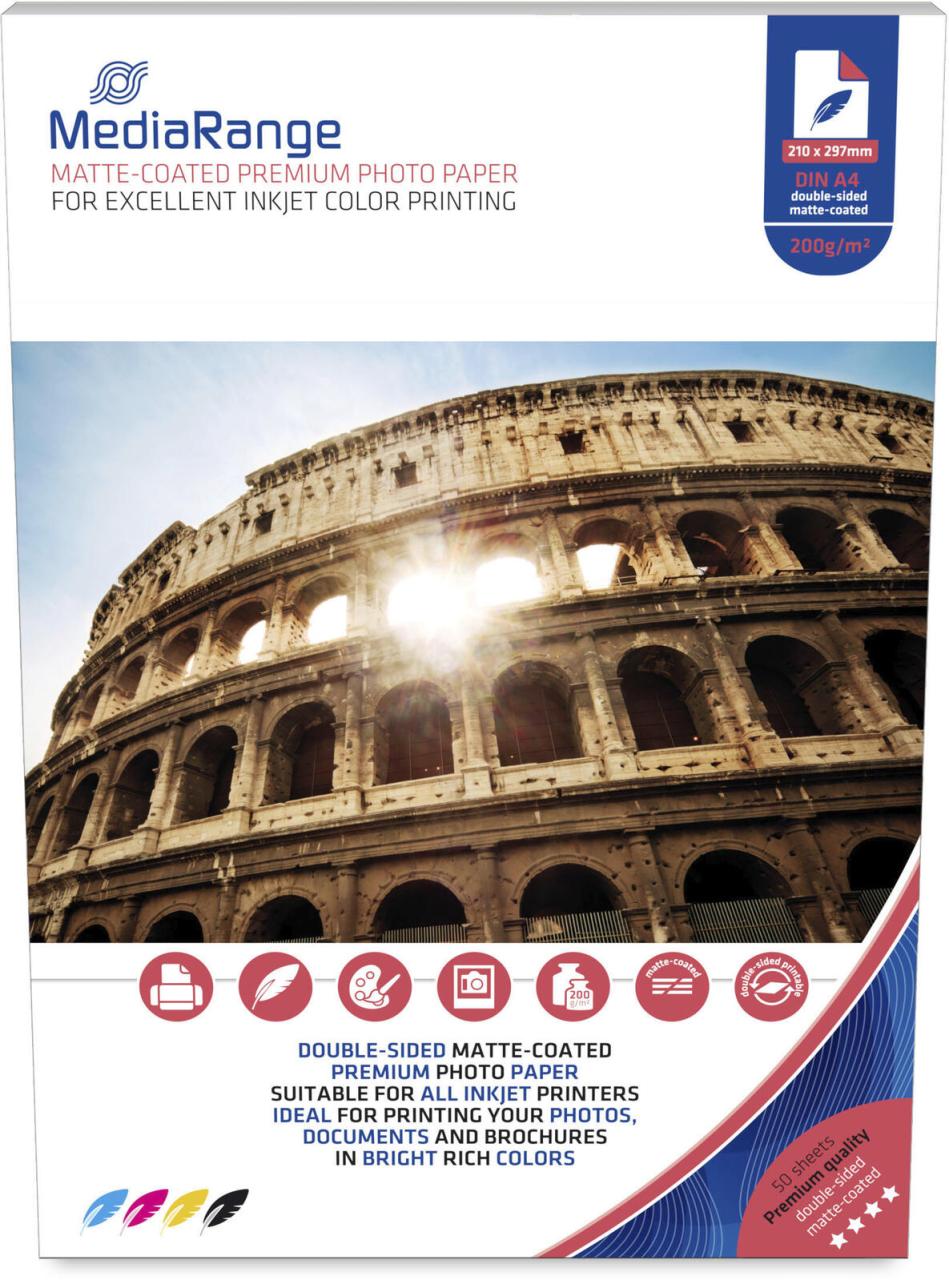 MediaRange Fotopapier Inkjet DIN A4 matt 200 g/m² MediaRange Fotopapier Inkjet DIN A4 matt 200 g/m² von MEDIARANGE