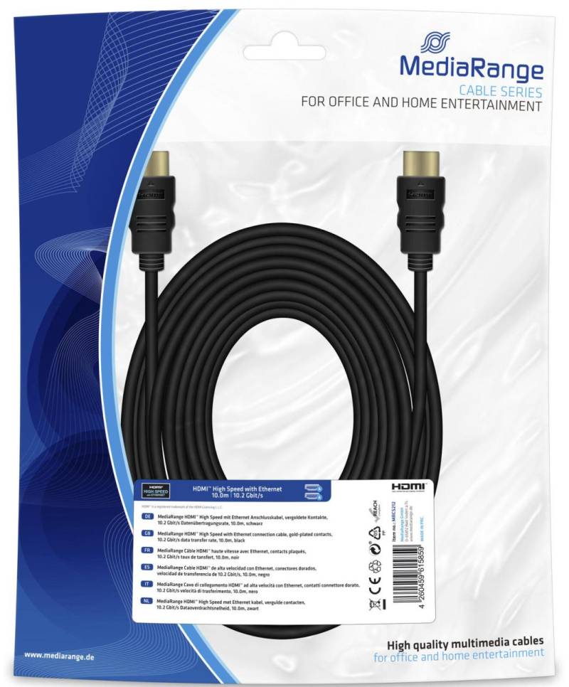 MediaRange HDMI-Kabel MRCS212 10 m von MEDIARANGE