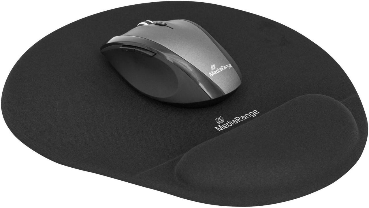 MediaRange Mousepad mit Handgelenkauflage schwarz MediaRange Mousepad mit Handgelenkauflage schwarz von MEDIARANGE