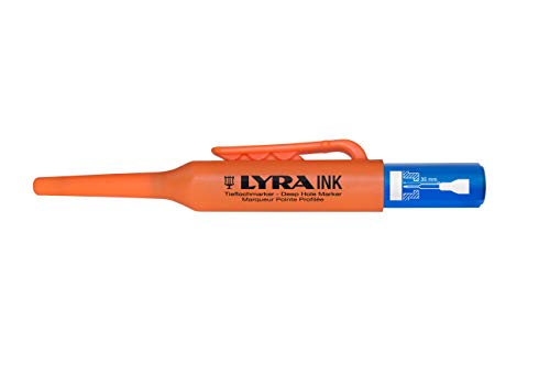 LYRA Ink Tieflochmarker, mit blauer Permanent-Tinte, Spitze 1mm, Markierstift für Glas, Metall, usw. – 4480051 blau von MEDID