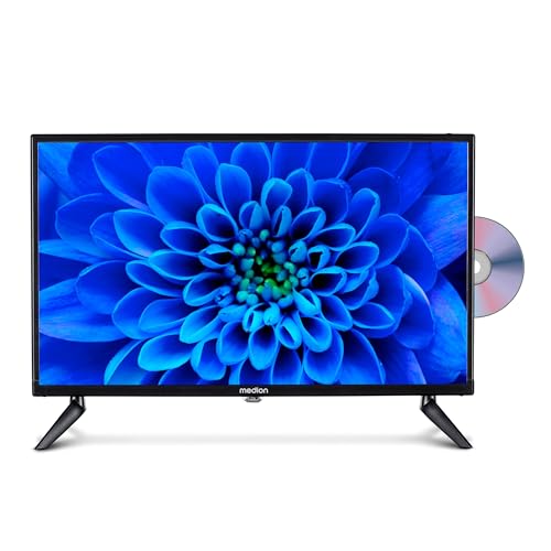 MEDION 59,9 cm (24 Zoll) Full HD Fernseher (integrierter DVD-Player, perfekt für Camping Wohnmobil LKW Garten, 12V KFZ Car-Adapter, Triple Tuner Receiver, HDMI, USB, MD 824001) von MEDION