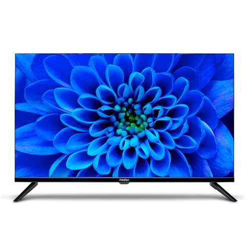 MEDION 80 cm (32 Zoll) HD Fernseher (Triple Tuner Receiver DVB-T2 DVB-C DVB-S2, 2 x HDMI, VGA, USB, Mediaplayer, VESA, CI+, MD 832000) von MEDION
