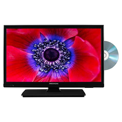 MEDION E11999 (MD 20016) 47 cm (19 Zoll) HD Fernseher mit DVD-Player (perfekt für Camping Wohnmobil LKW Garten, 12V KFZ Car-Adapter, Triple Tuner Receiver) von MEDION