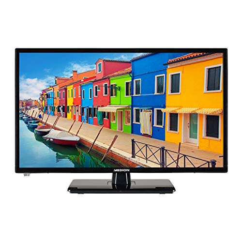 MEDION E12412 59,9 cm (23,6 Zoll) Full HD Fernseher (Triple Tuner, DVB-T2 HD, Mediaplayer, 12V KFZ Car-Adapter) von MEDION