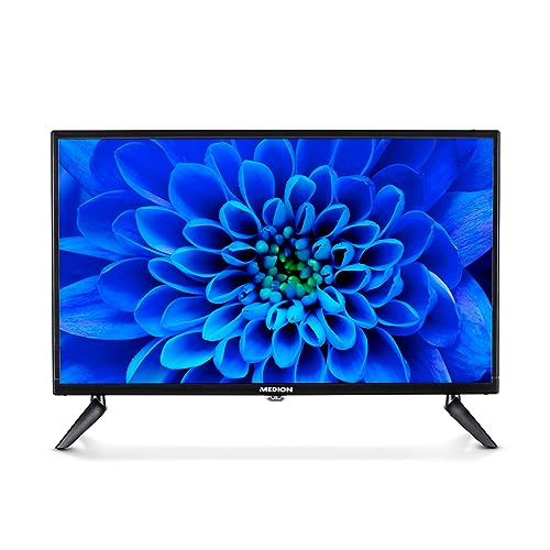 MEDION E12421 (MD 20113) 59,9 cm (24 Zoll) Full HD Fernseher (Triple Tuner Receiver, 12V KFZ Car-Adapter, perfekt für Camping Wohnmobil LKW Garten, CI+, Mediaplayer) von MEDION