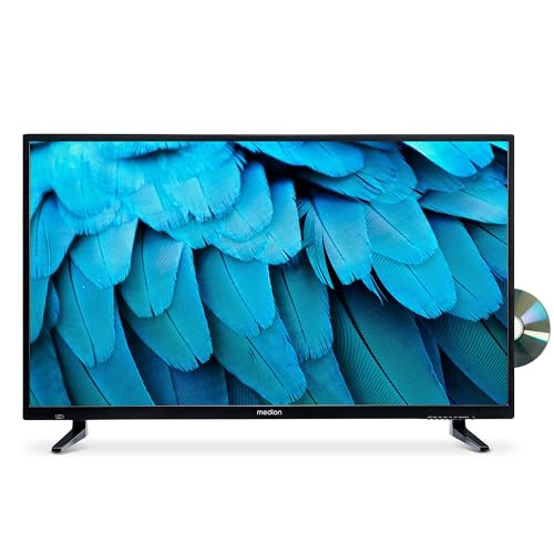 MEDION E14080 (MD 30224) 100,3 cm (40 Zoll) Full HD Fernseher (integrierter DVD-Player, Triple Tuner Receiver DVB-T2 DVB-C DVB-S2, 2 x HDMI, USB, Mediaplayer, CI+) von MEDION