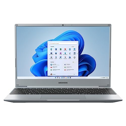 MEDION E14308 35,5 cm (14 Zoll) Full HD Notebook (AMD 3020e, 4GB DDR4 RAM, 128GB SSD, HD Webcam, Win 11 Home im S Modus) von MEDION