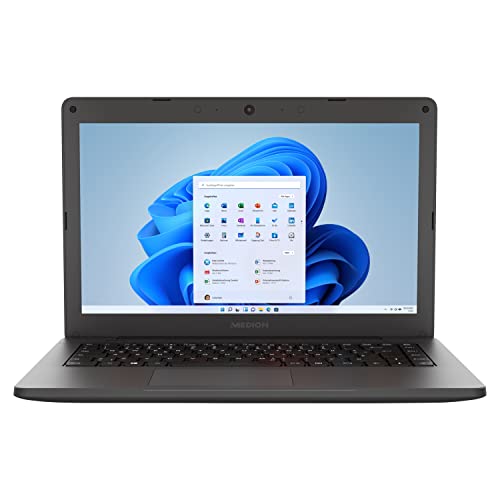 MEDION E14410 35,5 cm (14 Zoll) HD Education Notebook (Intel Core i3-1005G1, 128GB SSD, 4GB RAM, WLAN, Webcam, Win 10 Home im S Modus) von MEDION