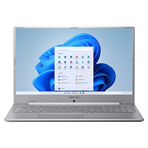 MEDION E17201 43,9 cm (17,3 Zoll) Full HD Notebook (Intel Pentium Silver N5030, 8GB DDR4 RAM, 256GB M.2 SSD, HD Webcam, Akku Schnellladefunktion, Windows 11 Home) von MEDION