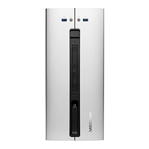 MEDION E42018 Desktop PC (Intel Core i3-10100, 8GB DDR4 RAM, 256GB SSD, DVD, Intel UHD 630, Wi-Fi 6, Bluetooth 5.0, Win 10 Home) von MEDION