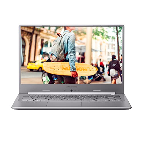 MEDION E6247 39,6 cm (15,6 Zoll) Full HD Notebook (Intel Celeron N4000 Prozessor, 8GB DDR4 RAM, 128GB M.2 SSD, Akku Schnellladefunktion, WLAN, Win 10 Home) von MEDION