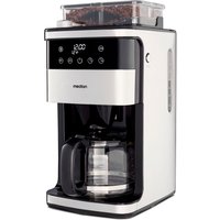 MEDION Kaffeemaschine mit Mahlwerk MD 19899, 8 Mahlstufen, 1,5 Liter Wassertank, Glaskanne, Warmhaltefunktion, 1.050 Watt von MEDION
