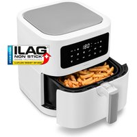MEDION LIFE® E40 XL Heißluftfritteuse MD 11740, 100 Rezepte in der Life+ App, ölfreies Frittieren, 9 Automatikprogramme, 5,2 L Korbvolumen von MEDION