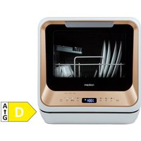 MEDION LIFE® Mini-Geschirrspüler DWT20 (MD37763), für 2 Gedecke, 6 Reinigungsprogramme, Startzeitvorwahl von MEDION