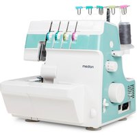 MEDION LIFE® Overlock-Nähmaschine SO90 (MD19169), 90 Watt Motorleistung, LED Nählicht, Nähen mit 4 Fäden gleichzeitig, umfangreiches Zubehör von MEDION