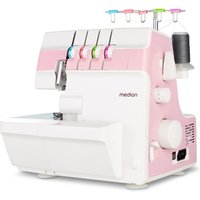 MEDION LIFE® Overlock-Nähmaschine SO90 (MD19169), 90 Watt Motorleistung, LED Nählicht, Nähen mit 4 Fäden gleichzeitig, umfangreiches Zubehör von MEDION