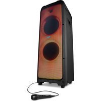 MEDION LIFE® X61350 Partylautsprecher, Bluetooth®-Soundsystem, LED-Frontpanel mit spektakulärer & mehrfarbiger Lichtshow, 16 Performance Pads für Licht & Sound, kraftvolle 540 W RMS Gesamtleistung von MEDION